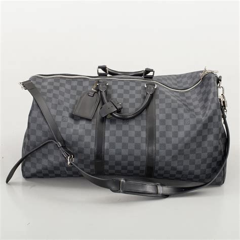 louis vuitton damier graphite keepall 55|Louis Vuitton Keepall 55 size.